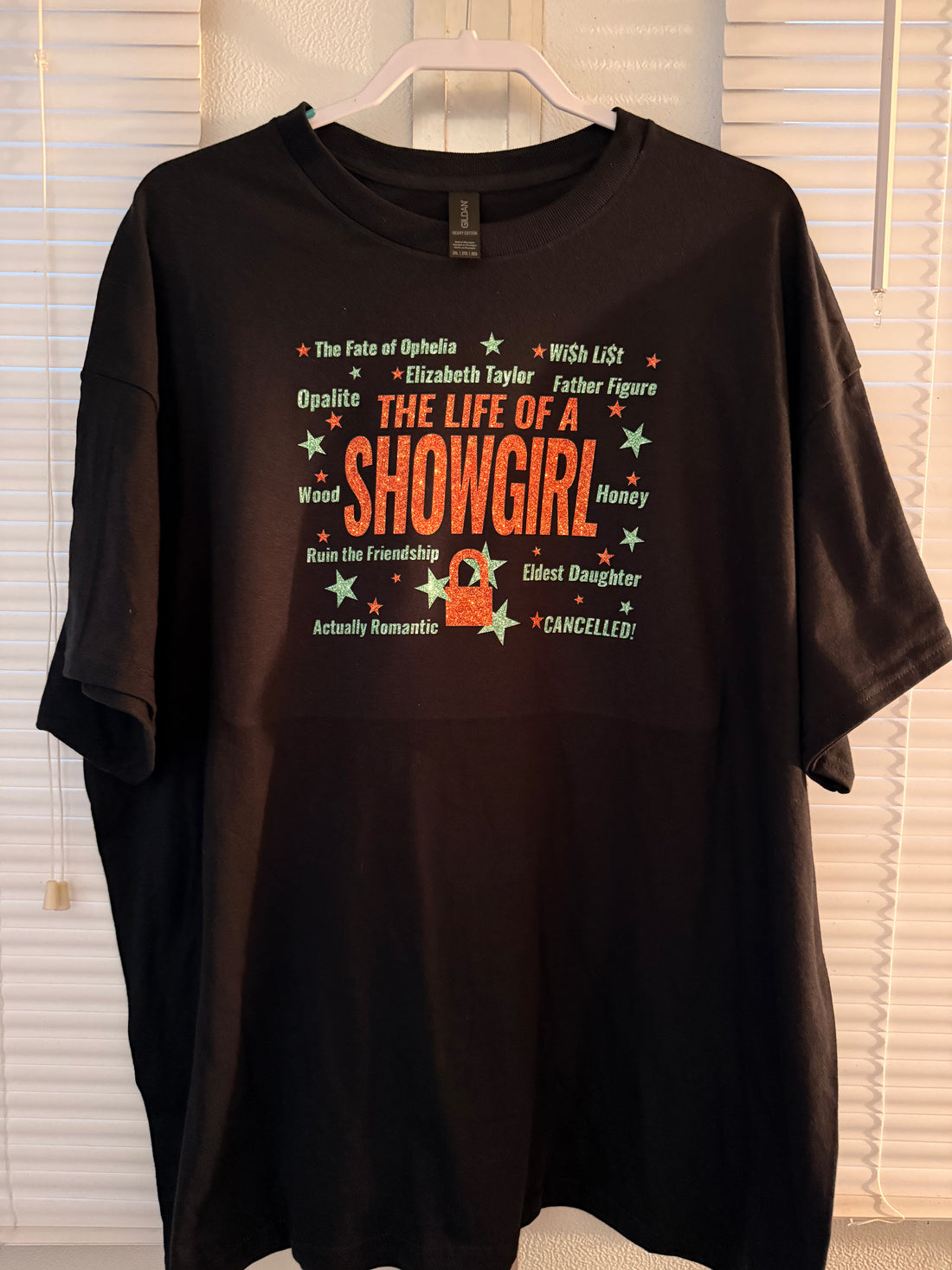 The Life Of A Showgirl TrackList T-Shirt (MADE TO ORDER)