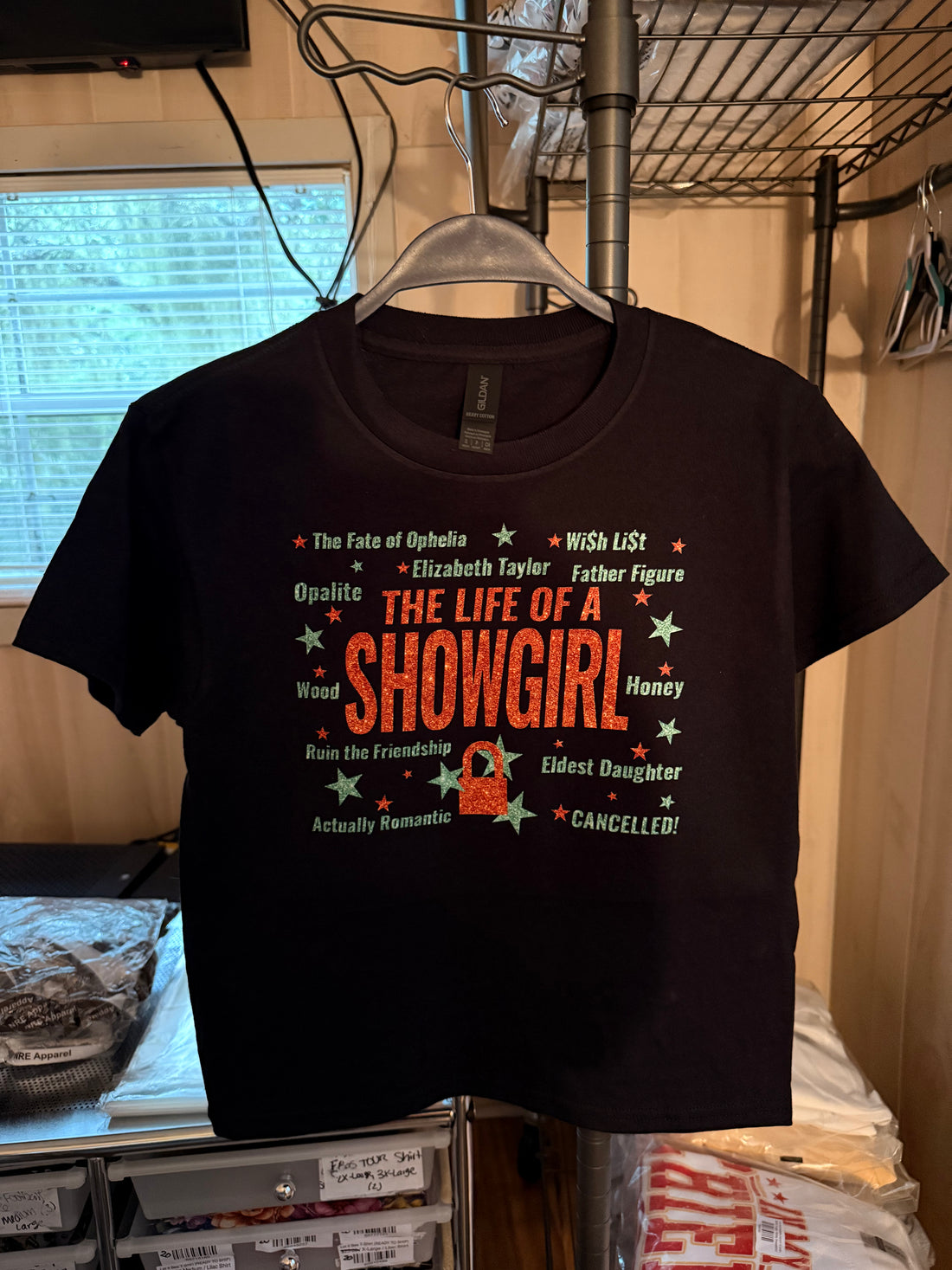 The Life Of A Showgirl TrackList T-Shirt (MADE TO ORDER)